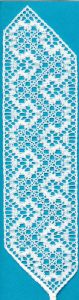 White lace bookmark first design